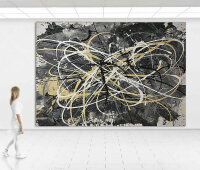 150 x 200 Original XXL Acryl Gemälde großes Bild Kunst Bunt Acrylbild Leinwand